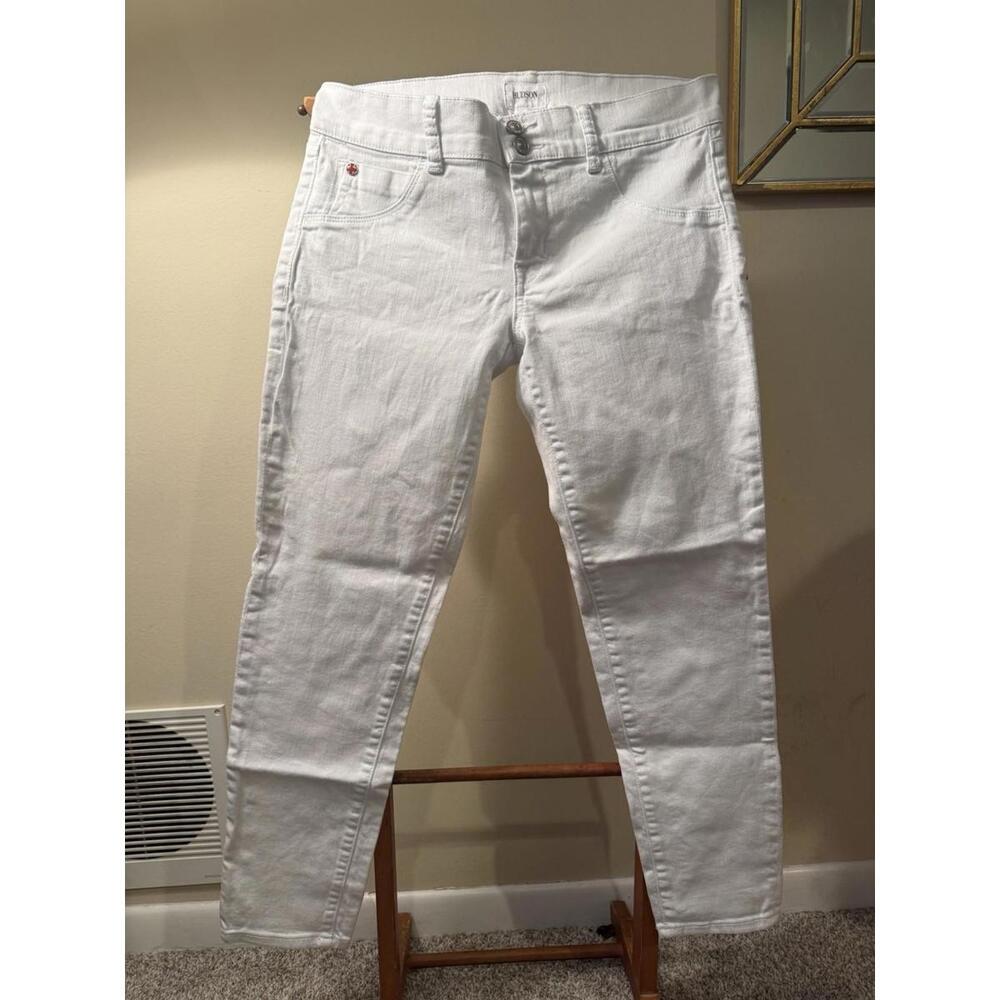 Hudson Collin Mid-Rise Skinny Jean - 29x26 - White